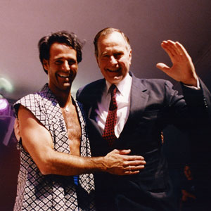 VIP celebrity entertainment, Robert Gallup and President Bush Sr image.
